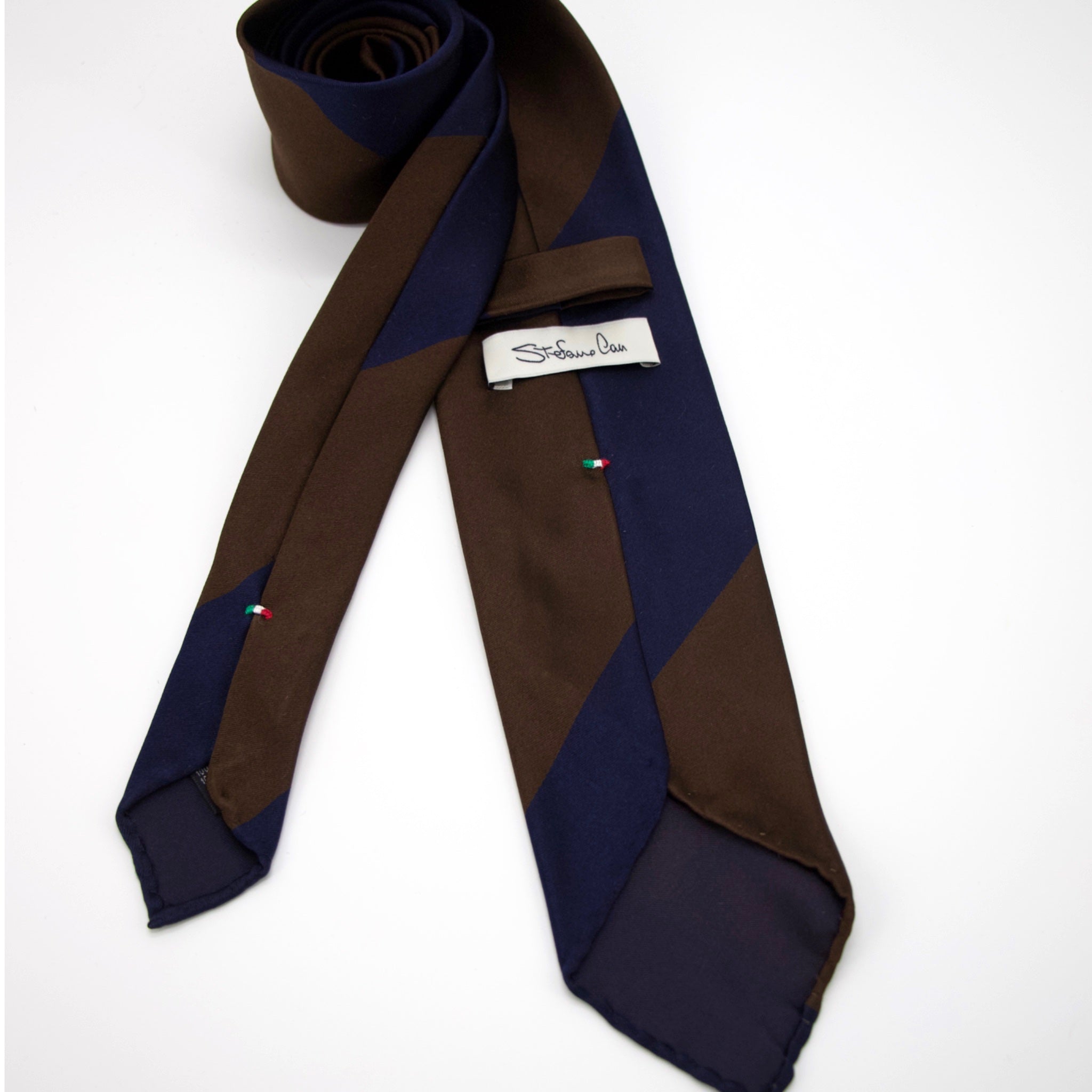 Satin Block Stripe Tie – Sprezzaturahk