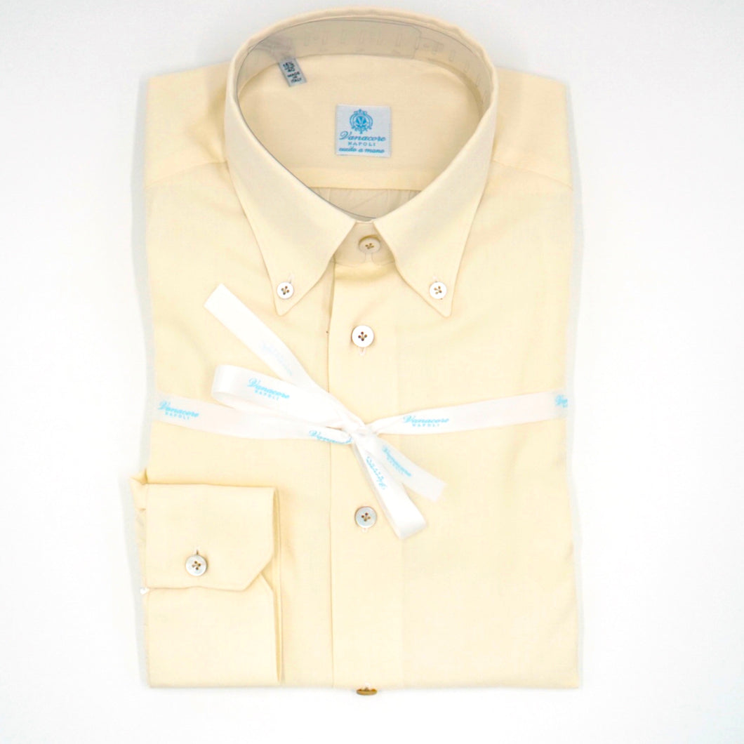 Pale Yellow Oxford Button-down Shirt